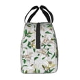thumbnail image 2 of Lsque Lilies Flowers Pattern Lunch Bag Women/Men Insulated Lunch Box,Small Leakproof Cooler Food Lunch Containers Reusable High Capacity Lunch Tote Bags, 2 of 6