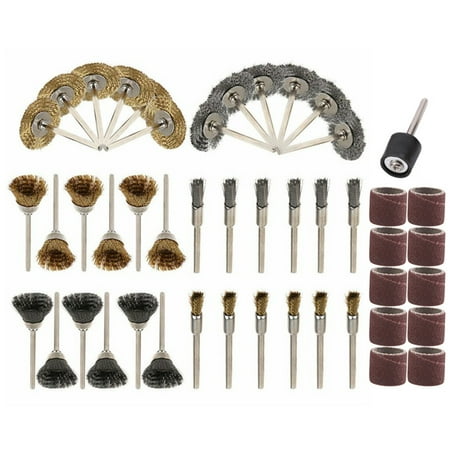 

CACAGOO 47PCS Steel Wire Brass Brush Polishing Brush Grinding Wheel For Hob
