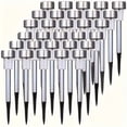 10/20 Pack Stainless Steel Solar Ground Plug Lights, IP44 Waterproof ...