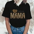 thumbnail image 2 of Camisetas estampadas con cuello redondo para el día de la madre para mujer Camisetas estampadas Camiseta de manga corta Blusa Tops Fridja bn3666, 2 of 7
