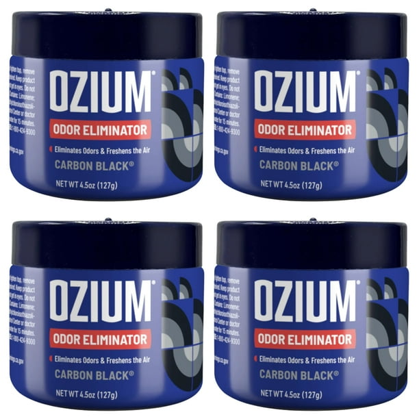 Gel Eliminador de Olores Ozium Paquete de 4 de 133 ml para Hogares, Autos y Oficinas