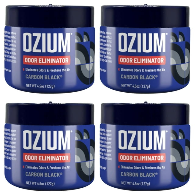 Gel Eliminador de Olores Ozium Paquete de 4 de 133 ml para Hogares, Autos y Oficinas