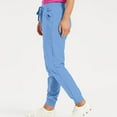 thumbnail image 6 of YDFCWXW Womens Scrub Pants - Soft Stretch Yoga Style with Pockets, Slim Drawstring Jogger Scrubs Sky Blue, XXL, 6 of 8