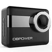 dbpower n6 4k wifi action camera, 2.31 lcd touchscreen 20mp sony image sensor 170 wide-angle waterproof sports camera, 2 batteries included in accessories kit (2017 version)