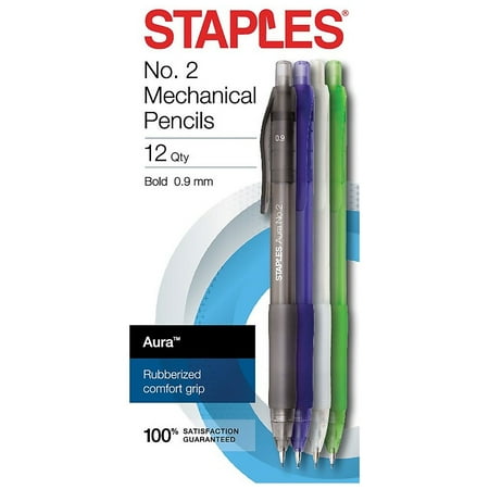Staples AURA MECH PENCIL 0.9MM 12PK 2321348