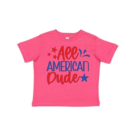 

Inktastic 4th of July All-American Dude with Stars Gift Toddler Boy Girl T-Shirt