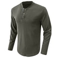 thumbnail image 2 of Fall Shirts for Men Autumn Winter New Leisure Sweater Long Sleeve Round-Neck Blouses & Shirts, 2 of 5