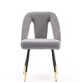 thumbnail image 2 of Gold - Tipped Legs and Nailheads | In a Home Dining Setup | Decorative and Sturdy Chairs, 2 of 7