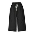 Usmixi Sale Women s Plus Size Casual Cotton Stretchy Capri Pants With usmixi-sale-women-s-plus-size-casual-cotton-stretchy-capri-pants-with