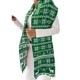 thumbnail image 2 of FOCUSNORM Women Christmas Scarf Snowflake and Elk Printed Pattern Wraps, 2 of 5
