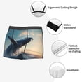thumbnail image 4 of KLL Dancing Whale Men's Cotton Boxer Briefs Underwear-X-Large, 4 of 8
