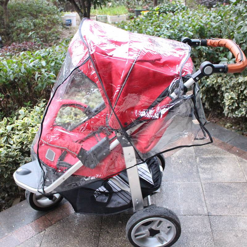 Universal Baby Stroller Rain Cover Baby Carriage Buggy Rainproof Windproof Clear 