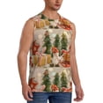thumbnail image 2 of Balery Holiday Christmas Stars Men's Sleeveless Muscle Shirts Workout Tank Top, Moisture Wicking, Odor Protection-Small, 2 of 8