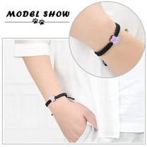 Women's Adjustable Paw Locket Pet Cremation Urns for Dog Ashes Cat Ashes Holder Funeral Urns Bracelet for Cremation Ashes Memorial Jewelry