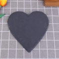 thumbnail image 4 of Tablero de queso de pizarra en la forma de un corazón en la forma de una piedra. Queso para pasteles, frutas, aperitivos, galletas, tocino, sushi, pizza (negro) 10 cm Feliz Sencillez, 4 of 4