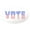 Clear, variant on CafePress - Red White And Blue Stars And Stripes VOTE Sticker - Sticker (Oval)