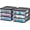 Black, variant on Stackable 3-Drawer Plastic Organizer – Desk Top Storage for Vanity, Bathroom, Office, Garage, Craft Supplies, Small Items