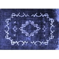 thumbnail image 1 of Ahgly Company Machine Washable Indoor Rectangle Persian Blue Bohemian Area Rugs, 6' x 9', 1 of 4