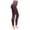 Burgundy, variant on Comfy Leggings - Women's Knitted Fleece Lined Leggings - High Waist Full Length, Soft Warm Winter Pants Tummy Control Leggings for Women - Gray - Plus Size
