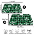 thumbnail image 3 of Picia Christmas Pattern At Buffalo Plaid Curved Windshield Sunshade Accordion Folding Style Auto Shade for Car Truck SUV Van Blocks UV Ray Sun Visor Protector -, 3 of 7