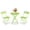 Green, variant on 3 Piece Bistro Set,Outdoor Patio Set,Anti-Rust Cast Aluminum Bistro Table Set for Balcony, Garden, Small Space