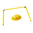 thumbnail image 4 of Siruishop Football Agility Training Poles Multifunction Foldable Obstacle Slalom Poles 3 Section with Base, 4 of 8