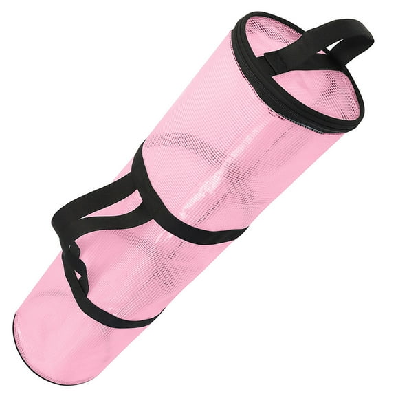 COMPUKAS Reusable Pink Cylindrical Organizer Bag for Christmas Present Storage