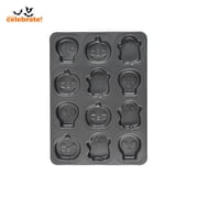 Way To Celebrate 17"x13" 12-Cavity Halloween Cakelet Baking Mold