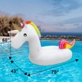 thumbnail image 7 of Big Inflatable Unicorn Pool Float, 7 of 7