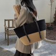 thumbnail image 4 of Nvzi Bolso de hombro tejido, bolso de mano tejido y bolso de cosméticos, bolsos de mano tejidos elegantes para playa de verano 17,32 x 4,72 x 11,02 pulgadas - D, 4 of 4