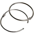 thumbnail image 2 of Charles Leonard Loose Leaf Rings with Snap Closure, Nickel Plated, 2 Inch Diameter, 50/Box, 2 of 2