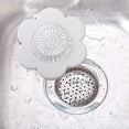 thumbnail image 4 of 4pcs Drain Covers Tools Suit silicone filter for Bathtub and Kitchen Water sink, 4 of 12