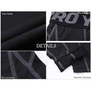 YUSHOW 3 Pack Mens Tights Cool Dry Compression Leggings for Men Base Layer Bottom for Sports and Gym M