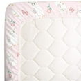 thumbnail image 3 of Little Love by NoJo Sweet Llama and Butterflies 3PC Mini Porta Crib Bedding Set, Pink, Purple, Girl - Comforter ,two sheets, 3 of 7