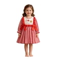 thumbnail image 5 of OJSFQUFP Baby Girls Christmas Comfortable and Breathable Long Sleeved Dress Cute Cartoon Print Dress, 5 of 5