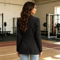 thumbnail image 5 of Resicozy Suit Jacket for Women Business Casual Blazers Office Work Jackets Long Sleeve Open Front Jacket Travel Blazer Gray S, 5 of 10