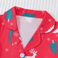 thumbnail image 6 of Bixock Toddler Cotton 2 Piece Loungewear Set Kids Clothings Children Sleepwear Set Print Short Sleeve Collar Button Front Silk Daily Indoor Outfits, 6 of 7