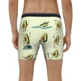 thumbnail image 2 of Men's Boxer Briefs, Avocado for Exercise Soft and Breathable Mens Underwear Boxer Briefs With Widen Waist, 2 of 5