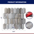 thumbnail image 4 of 10-Sheet Peel and Stick Backsplash for Kitchen, Bathroom, Self-Adhesive Wall Tiles, 4 of 5