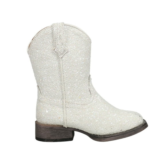 Roper Girls Galore Glitter Square Toe Cowboy   Mid Calf Boots
