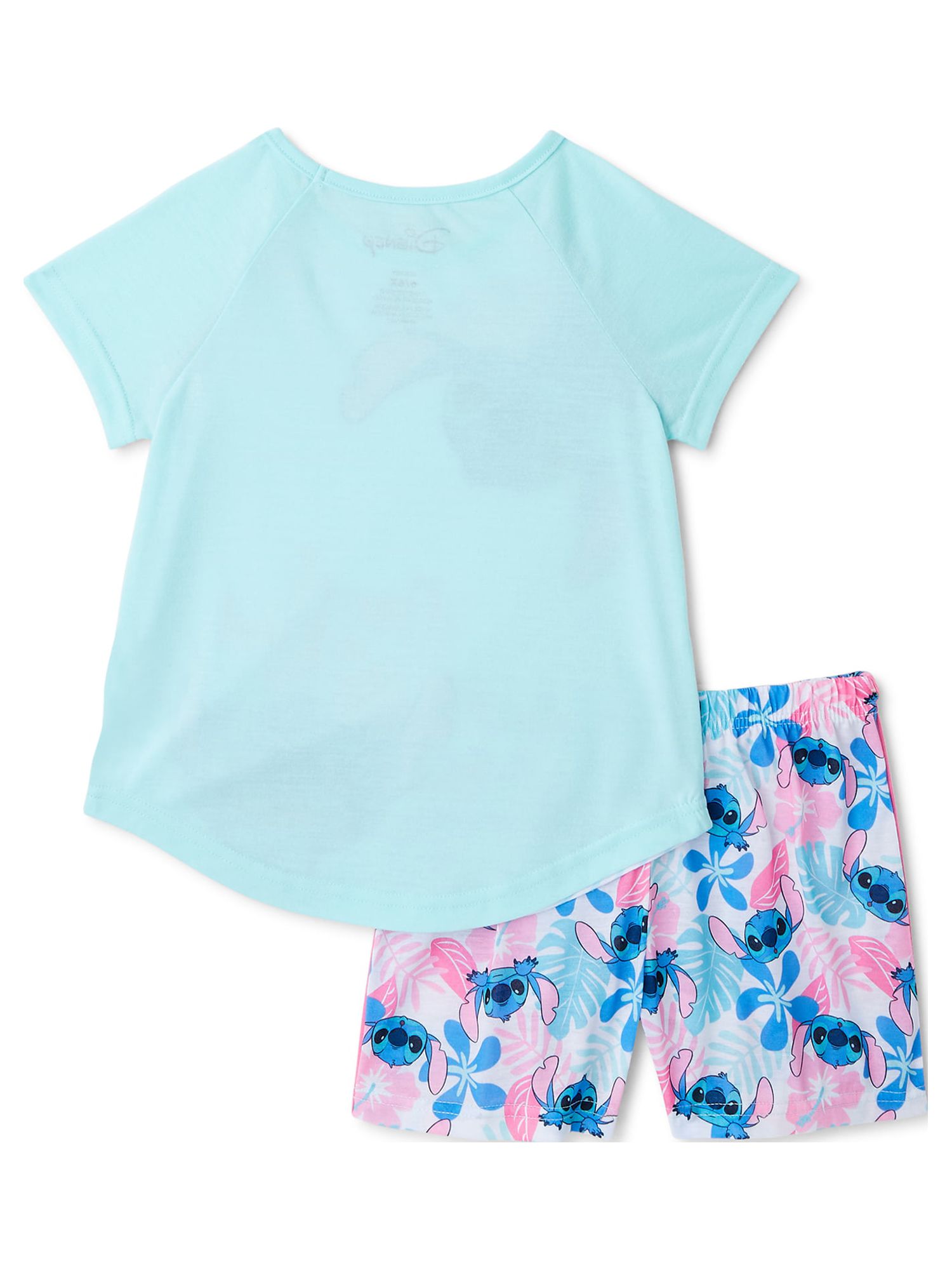 Disney Lilo & Stitch Girls Short Sleeve Top & Shorts Pajamas, 2 Pc Set ...