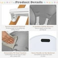 thumbnail image 5 of Infans 4-in-1 Infant Feeding Chair Convertible High Baby Chair w/Adjustable Tray Grey, 5 of 7