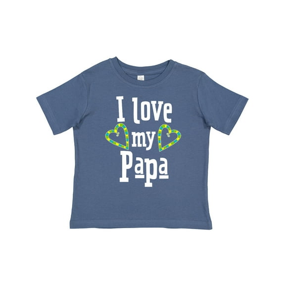 Inktastic I Love My Papa Hearts Boys or Girls Toddler T-Shirt