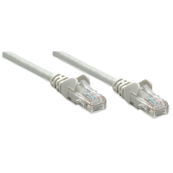 Intellinet Network Cable, Cat6, UTP, 100% Copper, 10 ft., Gray