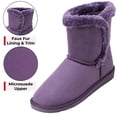 thumbnail image 3 of Alpine Swiss Mindy Women’s Winter Boots | Short Faux Shearling Boot | Warm Comfortable Micro Suede | Anti-Slip Sole | Stylish Fall & Winter Footwear, 3 of 9
