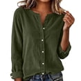 thumbnail image 3 of Yangnuo Women's Solid Color V-Neck Blouse, Elegant Ruffled Sleeveless Tank Top, Casual Loose-Fit Summer Shirt, 3 of 6