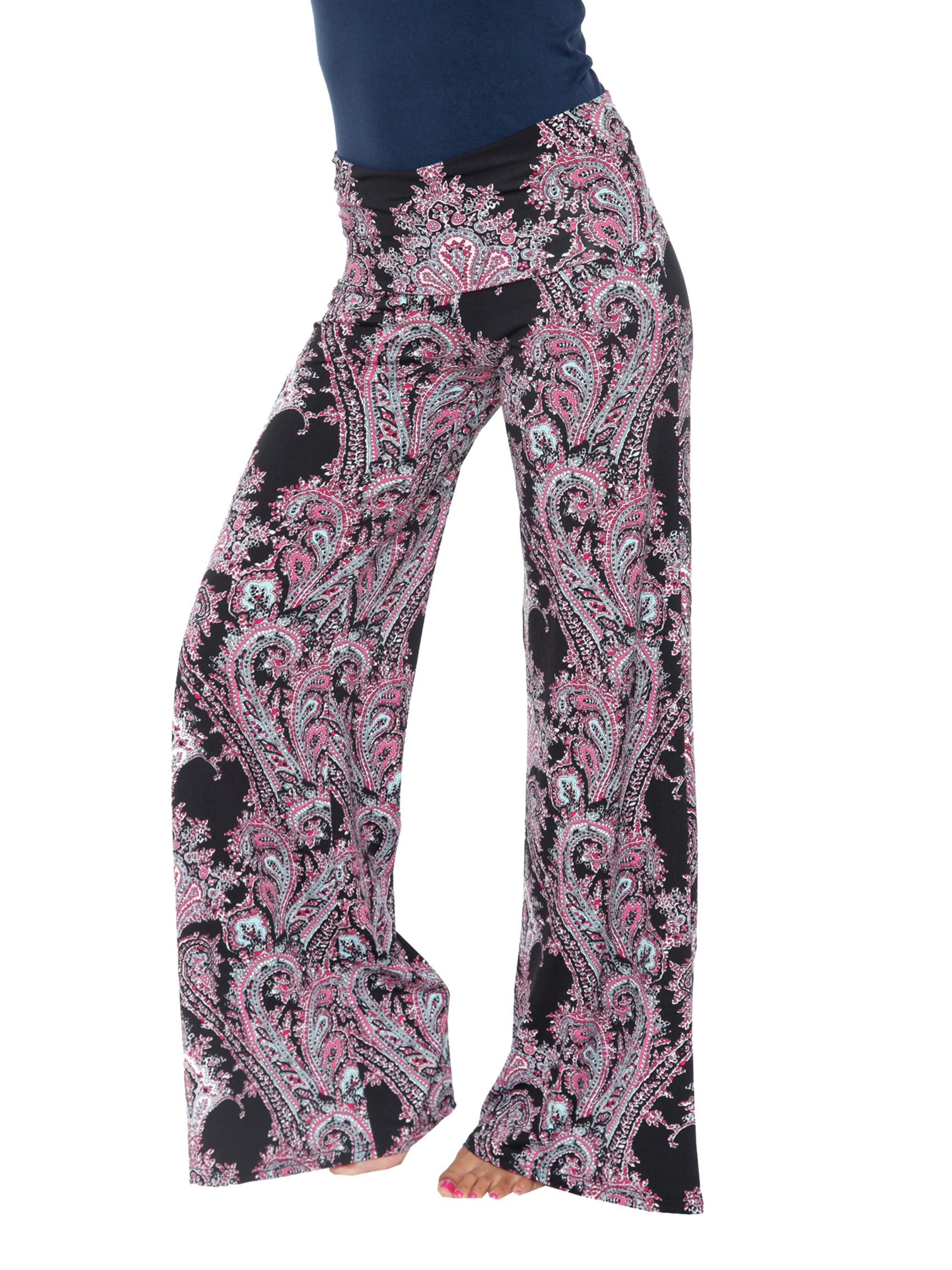 the ROSEMARY pants- white w/ blue paisley