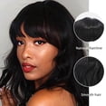 thumbnail image 6 of LHWEN 14in European Beauty Head Short Curly Wigs Air Liu Hai Ripple Curls For Women Wig Natural Looking Synthetic Heat Fiber Wigs Hair For Daily Party Use Beauty Salon Straight Hair Fun Lace, 6 of 9