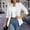 White, variant on Women's Jackets Plus Size 3x Winter Fashion Solid Stand Up Collar Double Breasted Blazer Coat Top