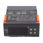5A Digital Temperature Controller Intelligent Temperature Regulator Refrigerator Thermostat Support Heating Cooling Temperature Calibration Delay Guard Data Lock